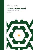 Fusûsu’l-Hıkem Şerhi Fusûsu’l-Hıkem Şerhi
